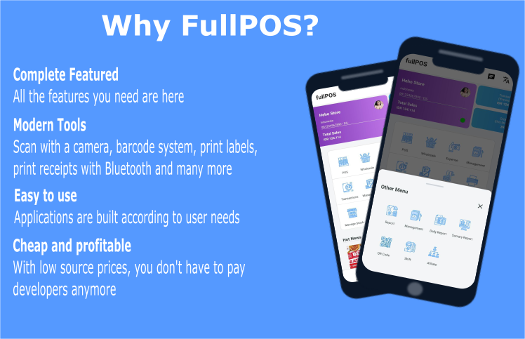fiPOS - Application de vente (POS) et gestion d'entreprise, basée sur Android avec php, mysql - 2